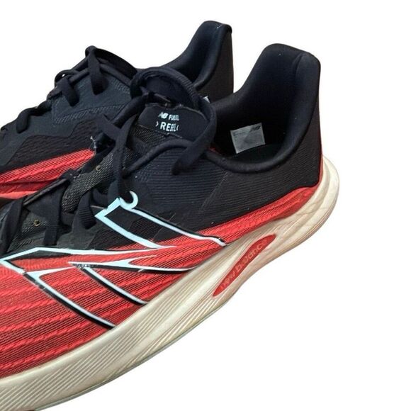 New Balance FuelCell Rebel Men’s Red & Black Low Top Lace-Up Running Shoes sz 12